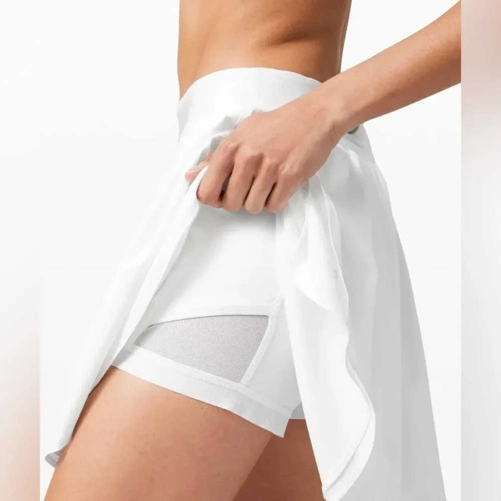 Lululemon Athletica Court Rival HR Skirt- Long- White